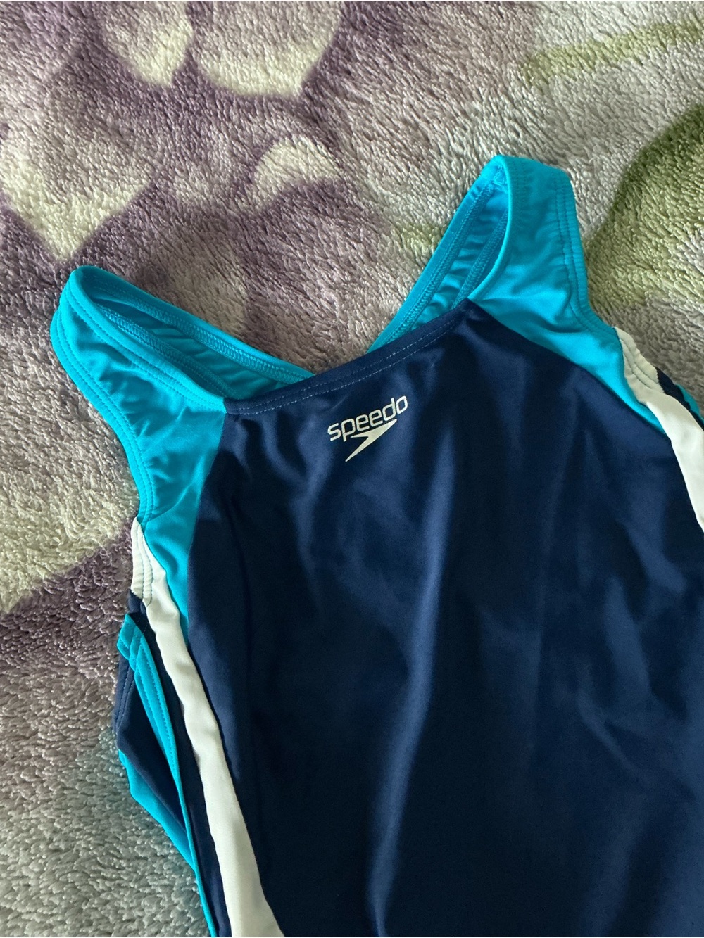 Speedo Girls Solid Infinity Splice One Piece - Picture 5 of 12